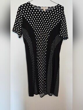 Michael Kors Black Dress with White Polka Dots